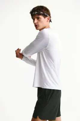 T-shirt de sport à manches longues DryMove™ - Blanc — photo 2