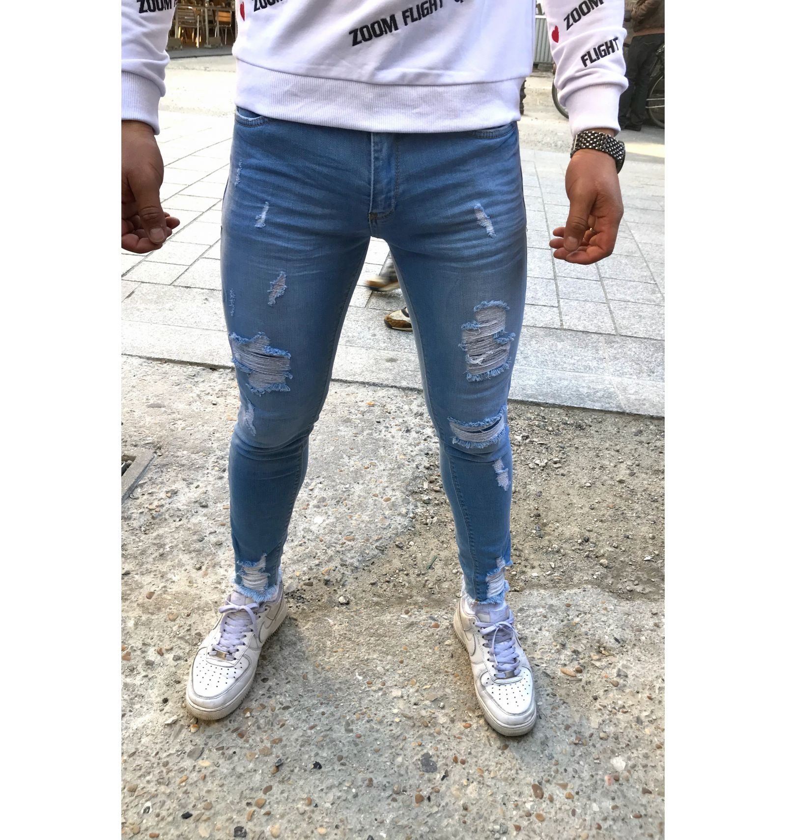 Jean ZOOM FLIGHT délavé
