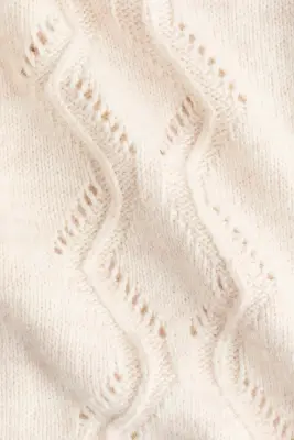 Gilet en maille pointelle - Beige clair — photo 3