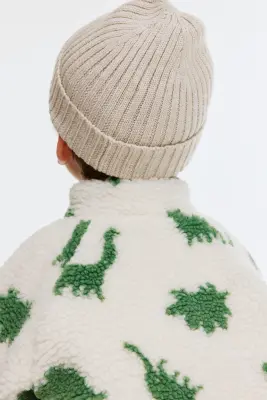 Veste imprimée en tissu Teddy bear - Beige clair/dinosaures — photo 2