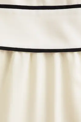 Robe à effet superposé - Crème/noir — photo 5