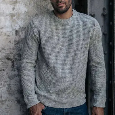 Pull origine gris clair — photo 1