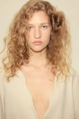 Veste à nouer en lin mélangé - Beige clair — photo 2