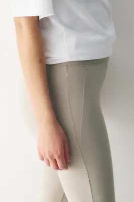 Pantalon évasé Four-way Stretch - Beige — photo 2