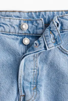 Short High en denim - Bleu denim clair — photo 2
