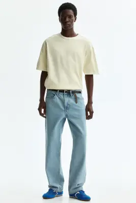 T-shirt boxy Loose Fit - Jaune clair — photo 2