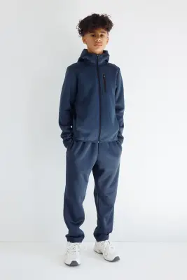Veste de sport chaude avec capuche ThermoMove™ - Bleu ancien — photo 1