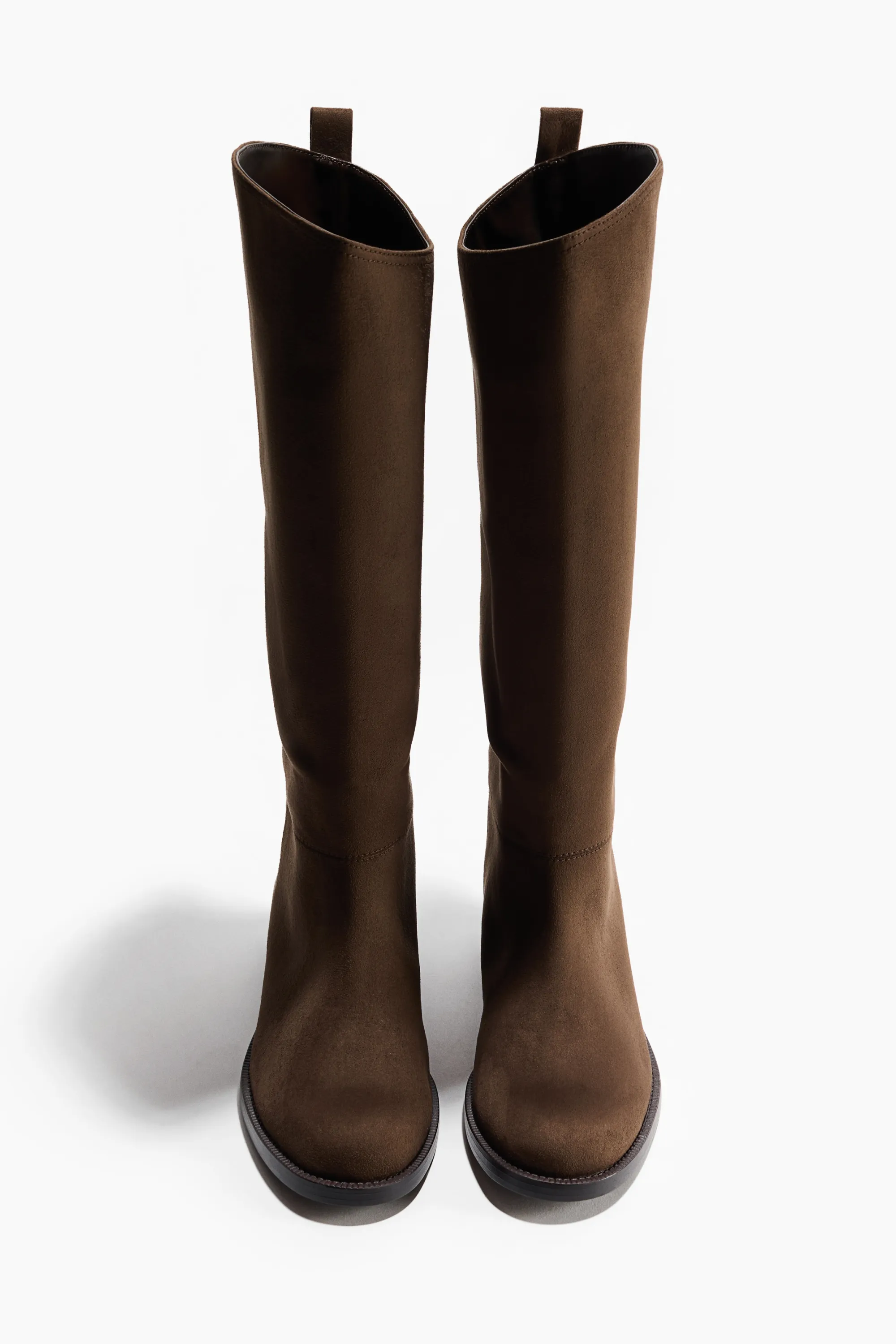 Bottes de hauteur genou - Vert kaki foncé