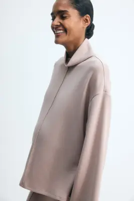MAMA Ensemble 2 pièces top et pantalon - Taupe clair — photo 4