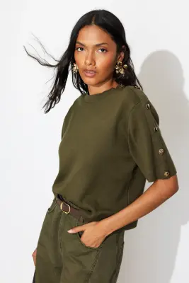 Pull manches courtes Femme — photo 2