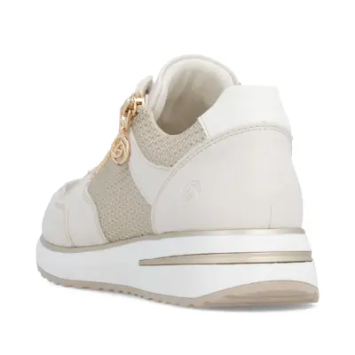 Baskets Remonte D1G08-60 Blanches - Lacets Grande Pointure Femme — photo 4