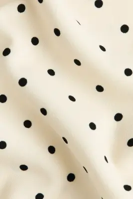 Pantalon Capri imprimé - Crème/pois — photo 4