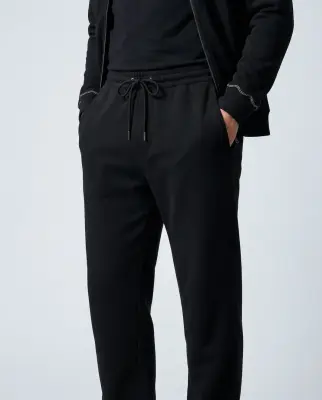 Pantalon Noir en Coton organique / Coton — photo 3