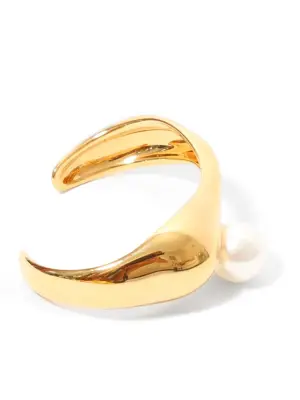 Bracelet DARCEY en laiton doré et perle blanc ivoire Prix boutique 450€ — photo 2