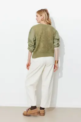 Pull à effet superposé Femme — photo 4
