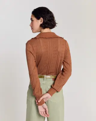 Cardigan Melissa cannelle — photo 5