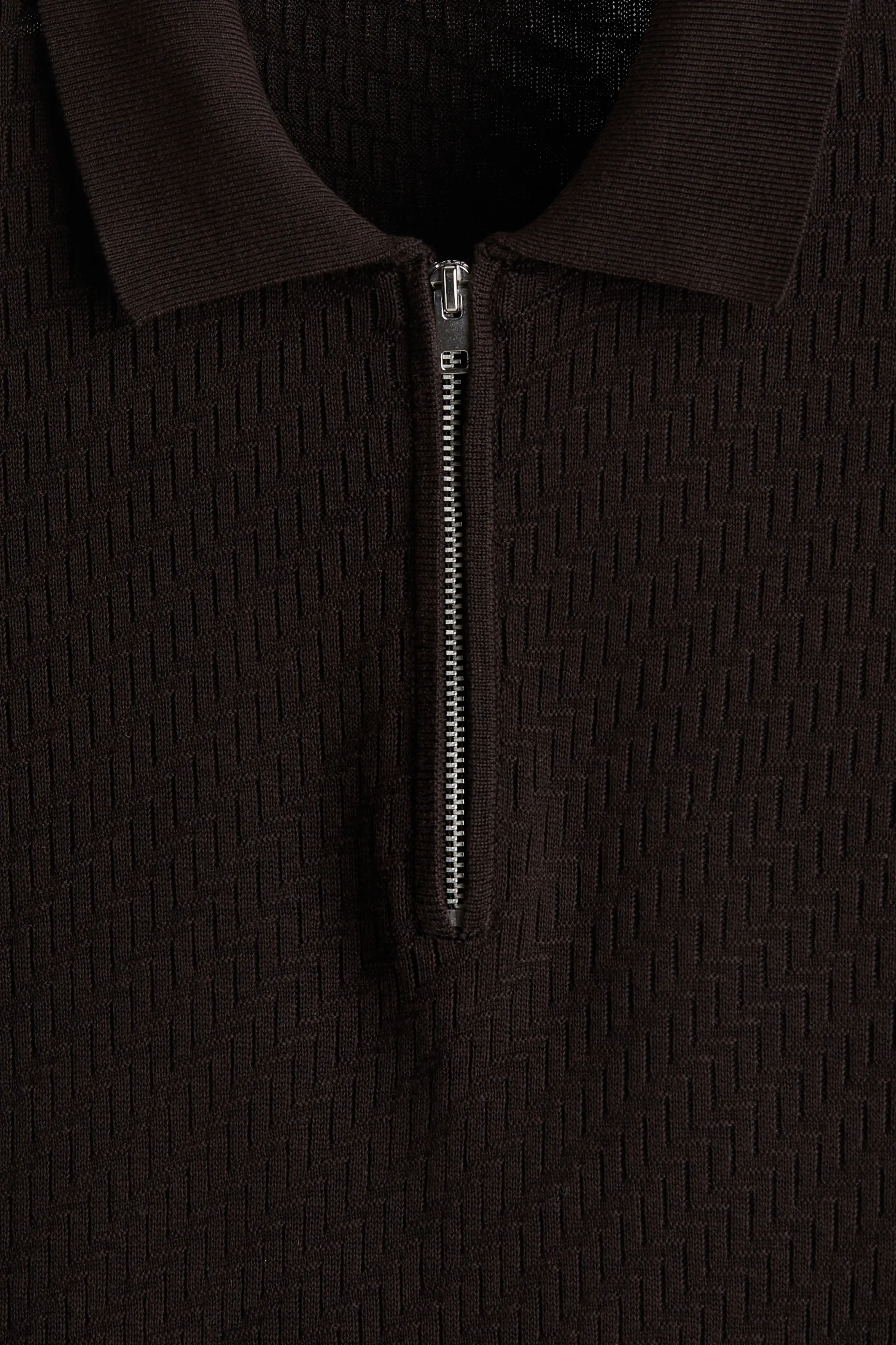 Polo Slim Fit - Marron foncé