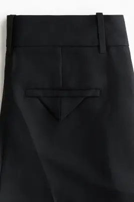 Pantalon chic en laine mélangée - Noir — photo 5