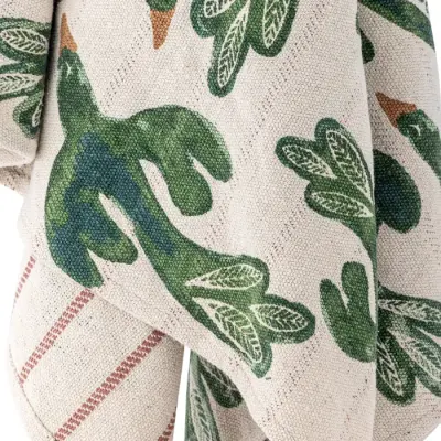 Plaid Oiseaux Vert — photo 2