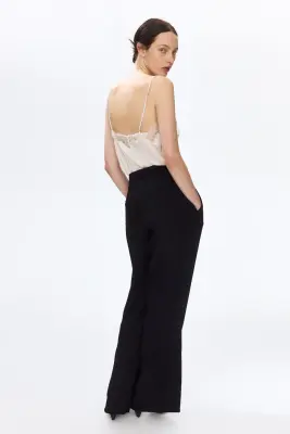 Pantalon chic avec jambes bootcut - Noir — photo 3
