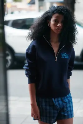 Sweat à col zippé avec motifs - Bleu/Condé Nast Traveller — photo 2