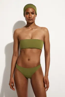 BAS DE BIKINI BRÉSILIEN - KAKI — photo 2