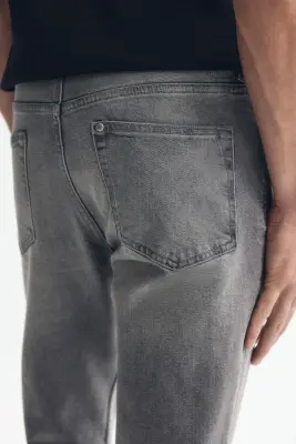 Slim Jeans - Gris denim — photo 3