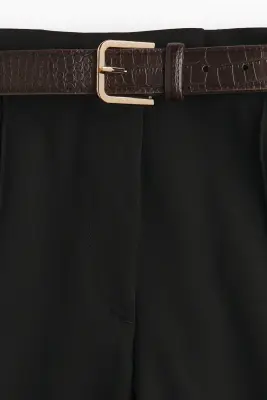 Pantalon chic avec ceinture - Noir — photo 4
