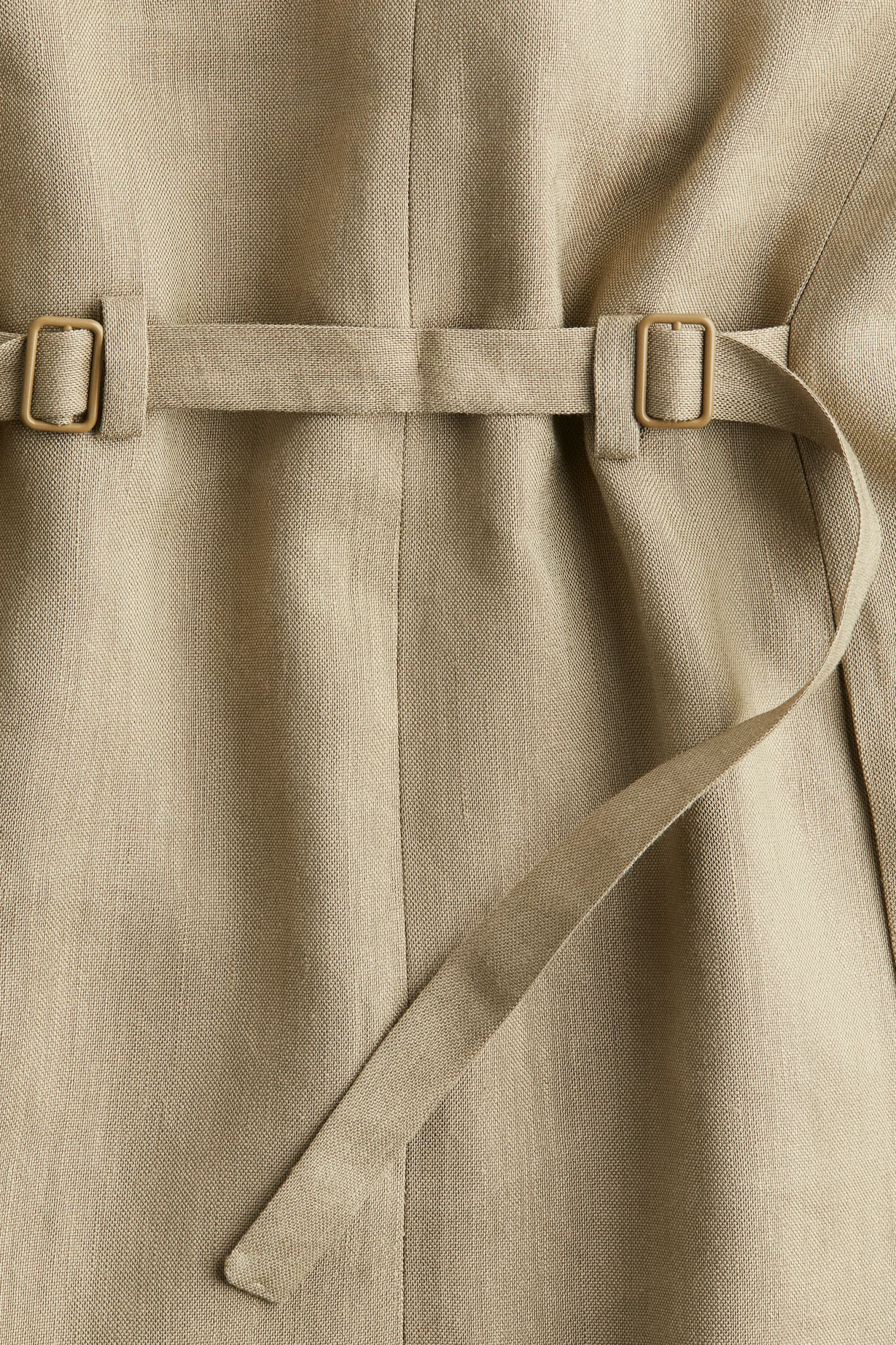 Blazer en lin mélangé - Beige