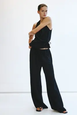 Top portefeuille texturé - Noir — photo 1