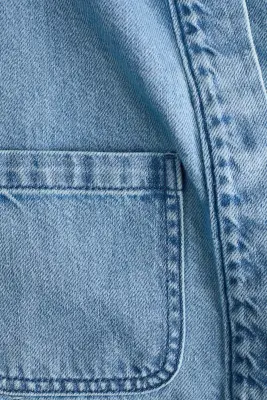 Veste à manches bouffantes en denim - Bleu denim clair — photo 5