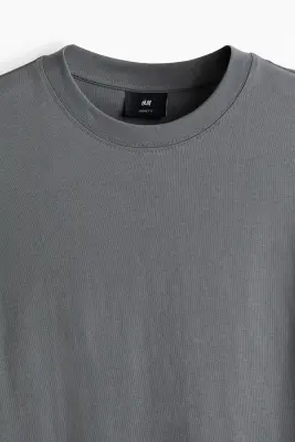 T-shirt Relaxed Fit - Gris foncé — photo 4