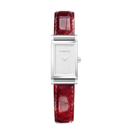 Bracelet Herbelin Antares Interchangeable Façon Croco Sioux Twister Rouge BRAC17048A110