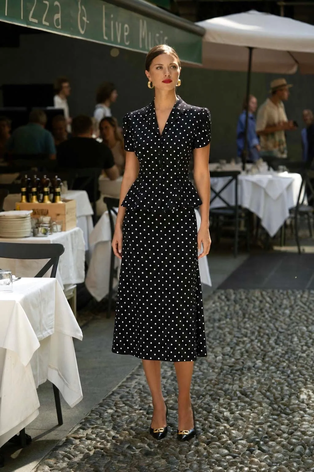 Andi Polka Dot Rayon Skirt