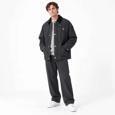 Veste de travail matelassée à col velours unisexe DANTON - Charcoal — photo 2