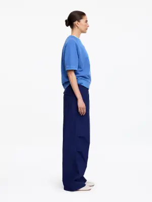 Sweat en tissu éponge - Bleu — photo 3