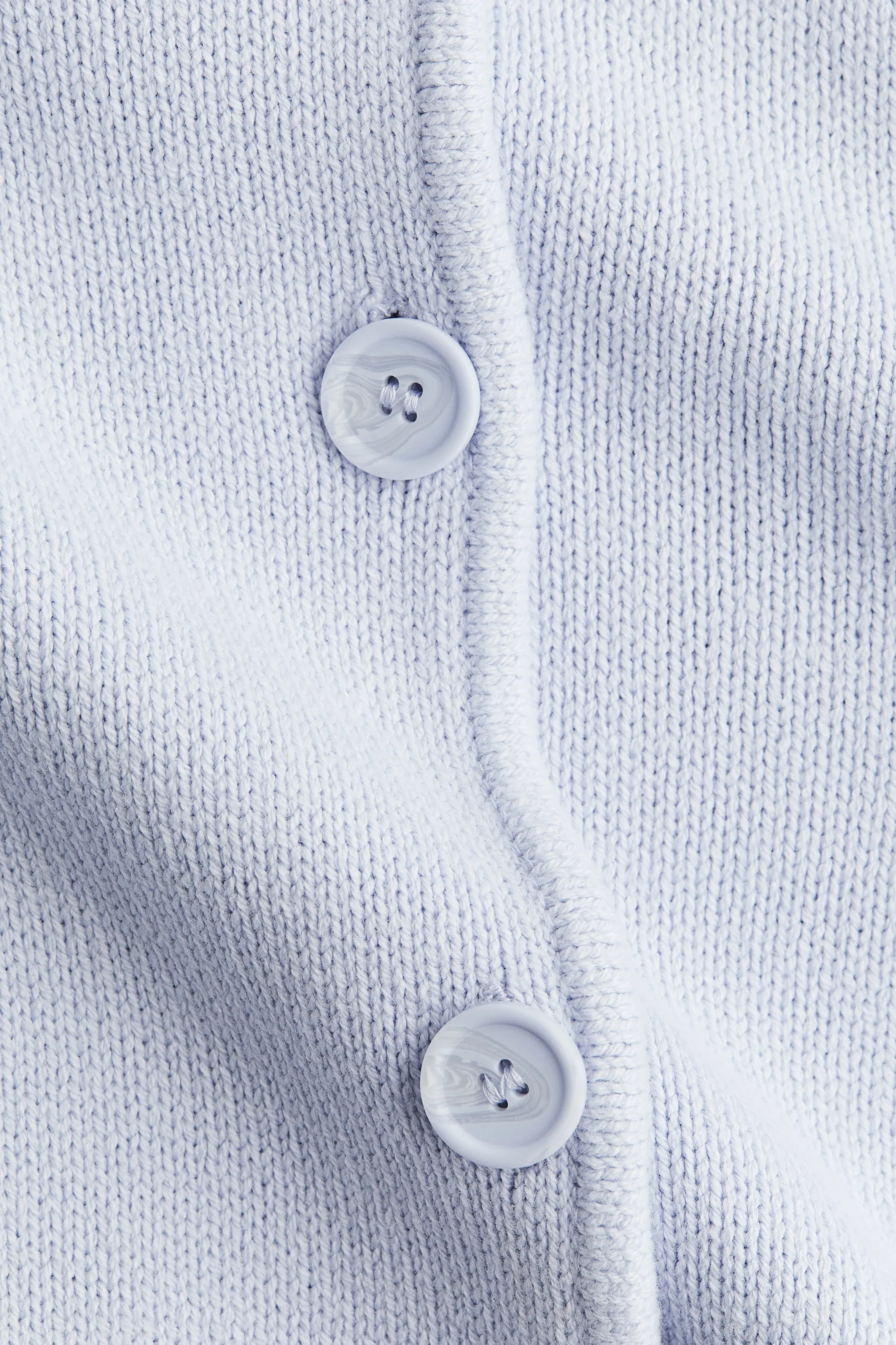 Gilet à fermeture croisée en maille fine - Bleu clair