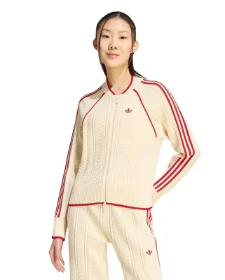 W SST Track Top Warm Vanilla Team Victory Red — photo 2
