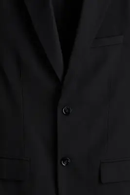 Veste Regular Fit à fermeture droite - Noir — photo 5