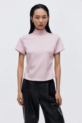 Top à dos ouvert - Rose clair — photo 2