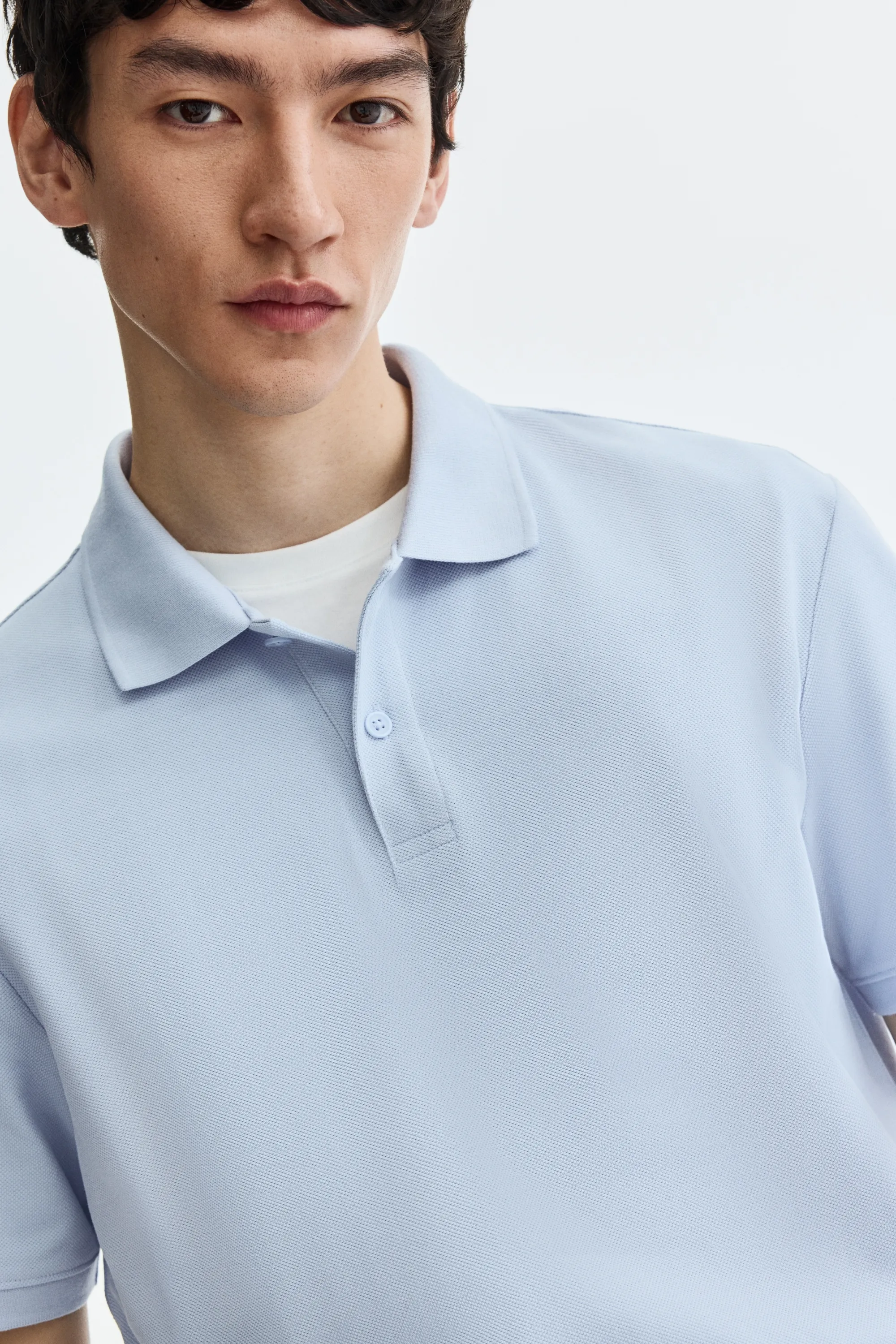 Polo Regular Fit - Bleu clair