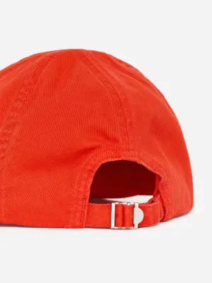 Casquette en coton lavé - Rouge vif — photo 2