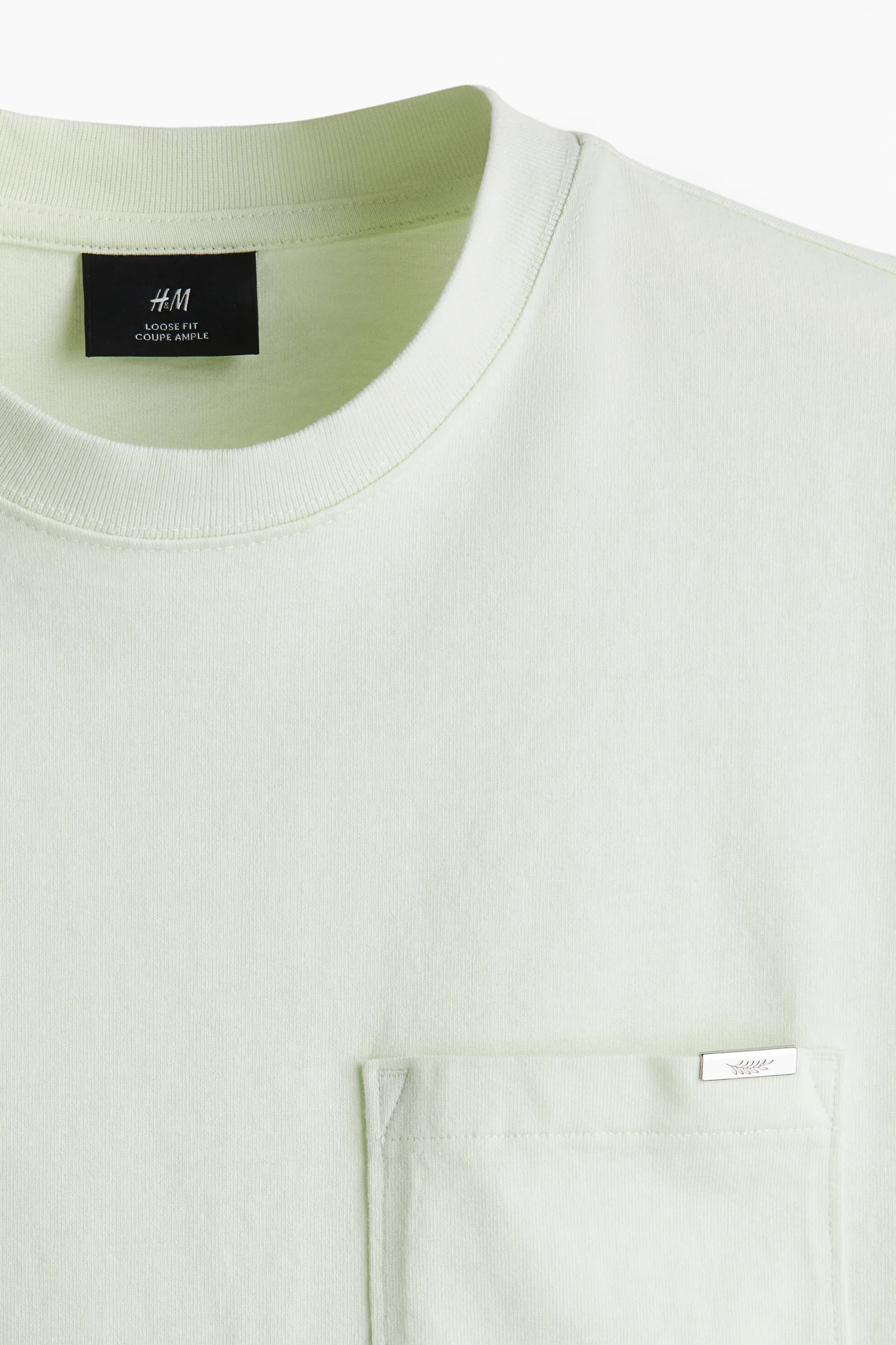 T-shirt délavé Loose Fit - Vert clair