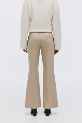 Pantalon évasé - Beige clair — photo 3