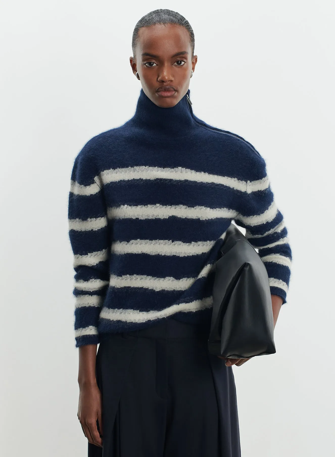 Pull en laine, fox et polyamide