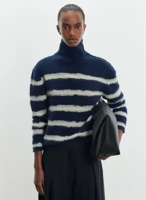 Pull en laine, fox et polyamide