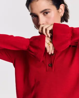 Pull Sonia rouge — photo 3