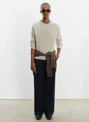 Pantalon en viscose, polyamide et élasthanne
