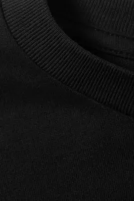 T-SHIRT COUPE AMPLE - Noir — photo 3