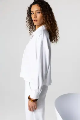 Chemise Blanche Manches Longues en Coton Supima — photo 4
